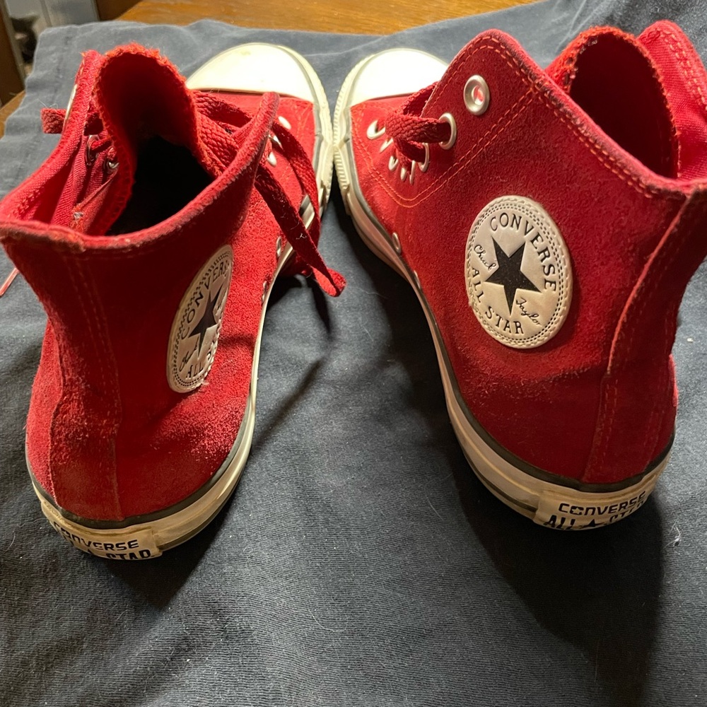 Converse Red High-Tops - Picture 3 of 4
